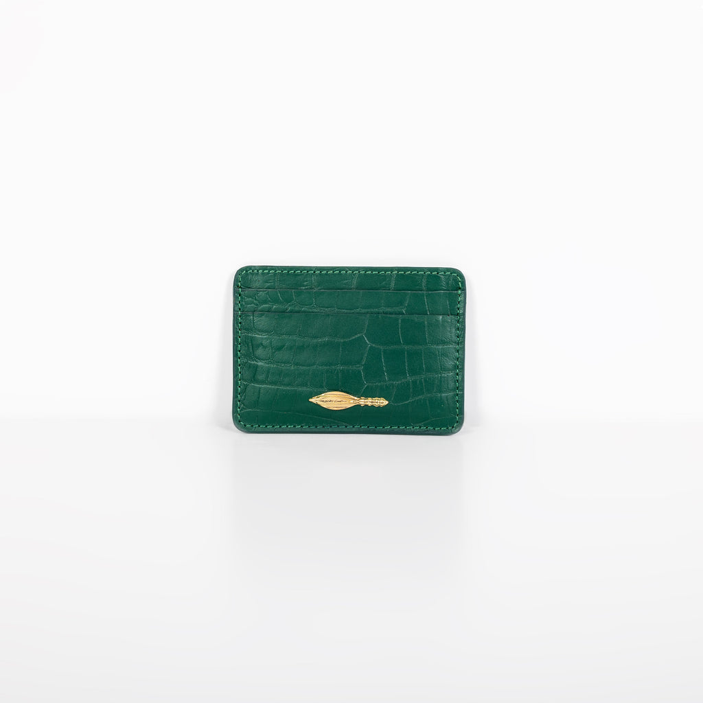 Green Croc Cardholder